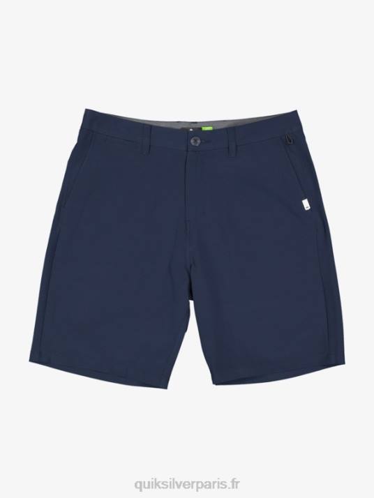 Hommes Quiksilver short hybride amphibian 20 d'ocean union D6PT142 blazer bleu marine