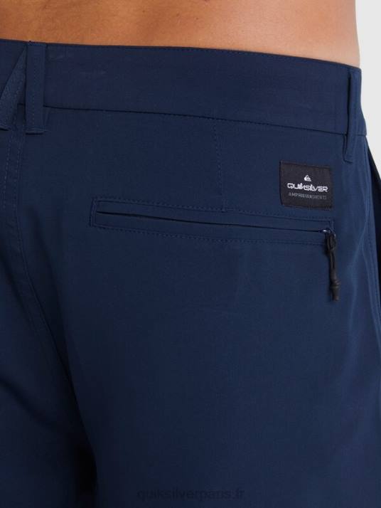 Hommes Quiksilver short hybride amphibian 20 d\'ocean union D6PT142 blazer bleu marine