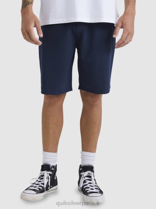 Hommes Quiksilver short hybride amphibian 20 d\'ocean union D6PT142 blazer bleu marine