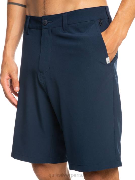 Hommes Quiksilver short hybride amphibian 20 d\'ocean union D6PT142 blazer bleu marine