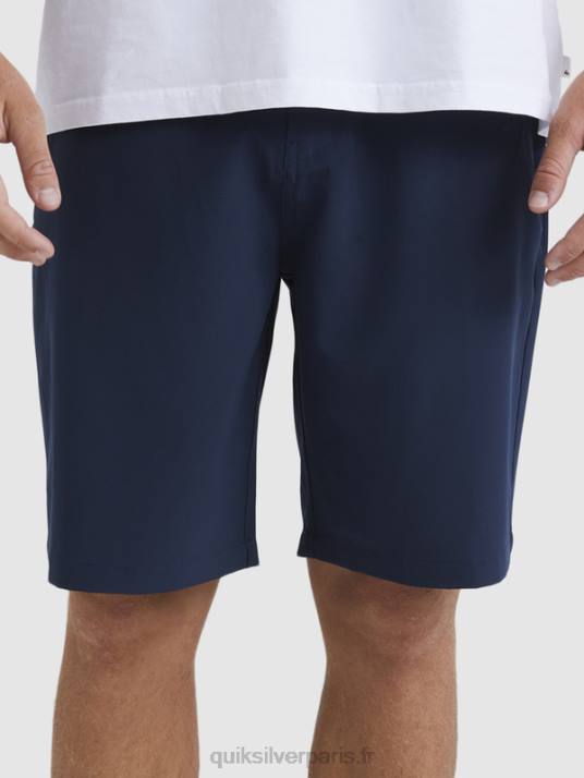 Hommes Quiksilver short hybride amphibian 20 d\'ocean union D6PT142 blazer bleu marine
