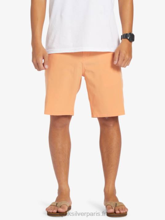 Hommes Quiksilver short hybride amphibian 20 d\'ocean union D6PT143 bronzer au cuivre