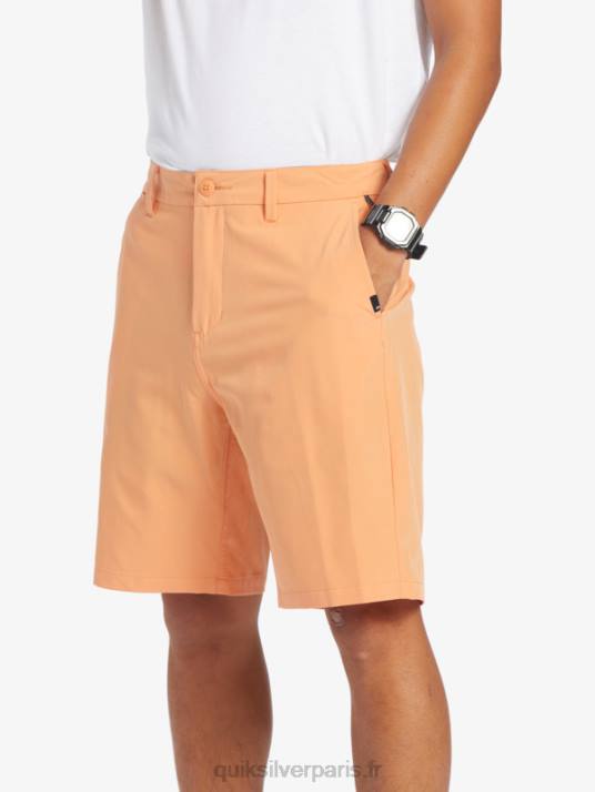 Hommes Quiksilver short hybride amphibian 20 d\'ocean union D6PT143 bronzer au cuivre