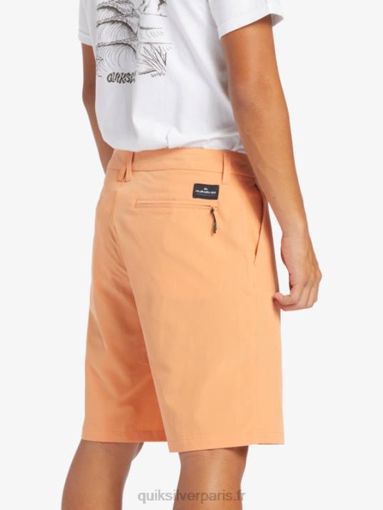Hommes Quiksilver short hybride amphibian 20 d\'ocean union D6PT143 bronzer au cuivre