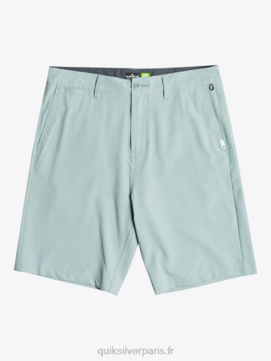 Hommes Quiksilver short hybride amphibian 20 d'ocean union D6PT144 milieu vert