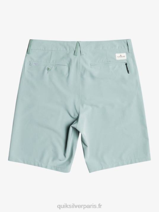 Hommes Quiksilver short hybride amphibian 20 d\'ocean union D6PT144 milieu vert