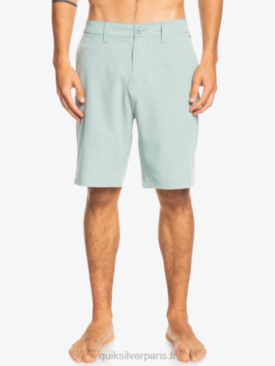 Hommes Quiksilver short hybride amphibian 20 d\'ocean union D6PT144 milieu vert