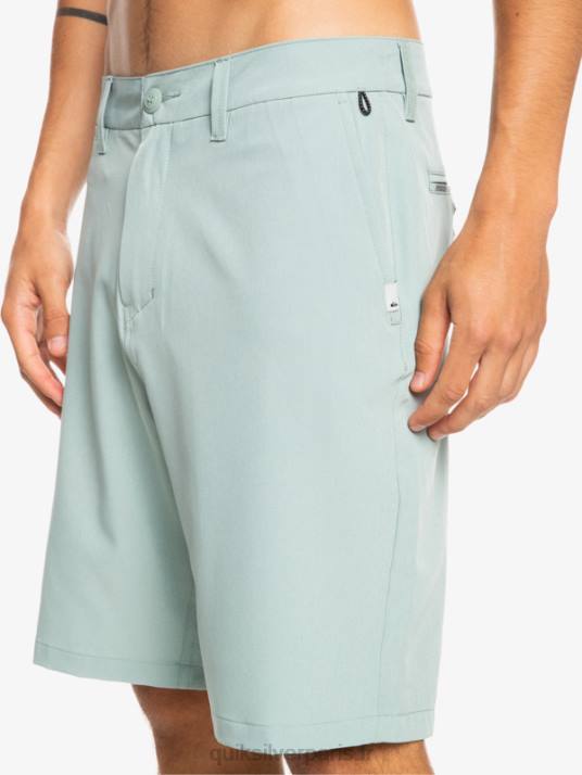 Hommes Quiksilver short hybride amphibian 20 d\'ocean union D6PT144 milieu vert