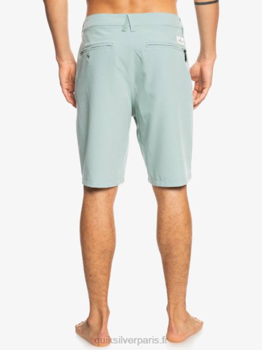 Hommes Quiksilver short hybride amphibian 20 d\'ocean union D6PT144 milieu vert