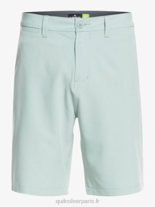 Hommes Quiksilver short hybride amphibian 20 d\'ocean union D6PT144 milieu vert
