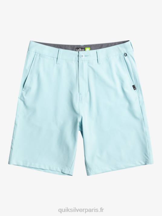 Hommes Quiksilver short hybride amphibian 20 d'ocean union D6PT145 bleu ciel