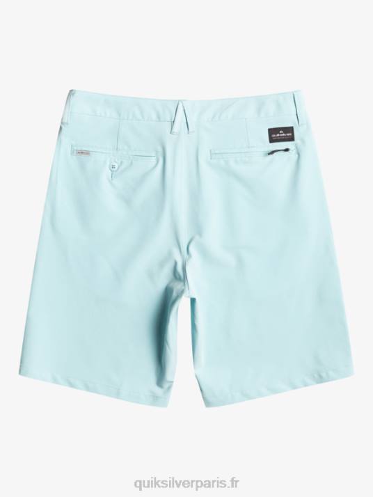 Hommes Quiksilver short hybride amphibian 20 d\'ocean union D6PT145 bleu ciel