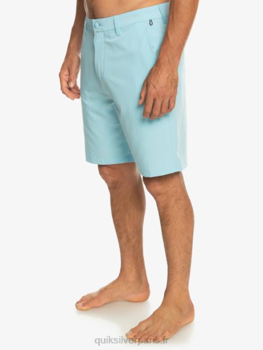 Hommes Quiksilver short hybride amphibian 20 d\'ocean union D6PT145 bleu ciel