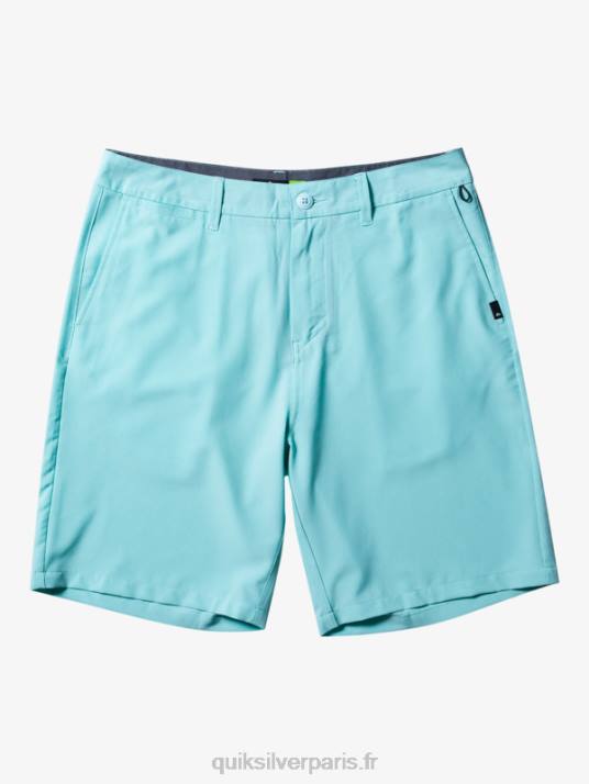 Hommes Quiksilver short hybride amphibian 20 d'ocean union D6PT146 ange bleu