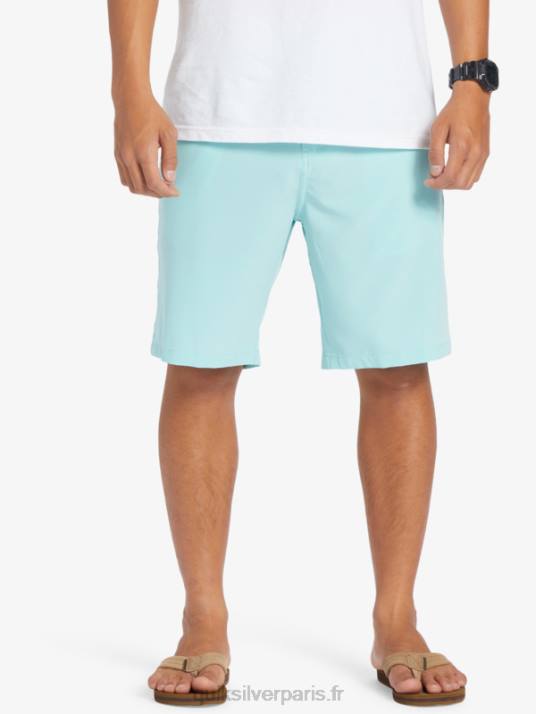 Hommes Quiksilver short hybride amphibian 20 d\'ocean union D6PT146 ange bleu