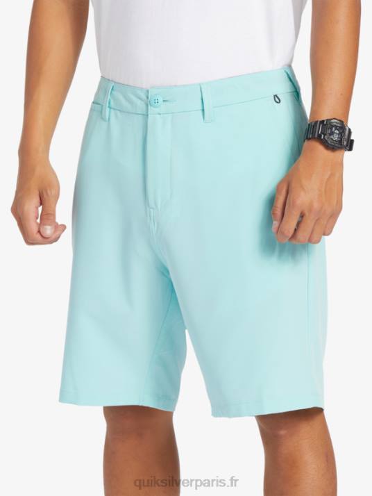 Hommes Quiksilver short hybride amphibian 20 d\'ocean union D6PT146 ange bleu