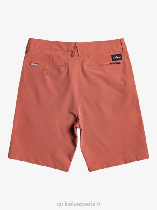 Hommes Quiksilver short hybride amphibian 20 d\'ocean union D6PT147 Marsala