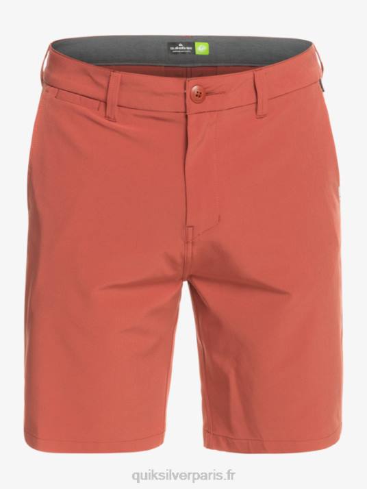 Hommes Quiksilver short hybride amphibian 20 d\'ocean union D6PT147 Marsala