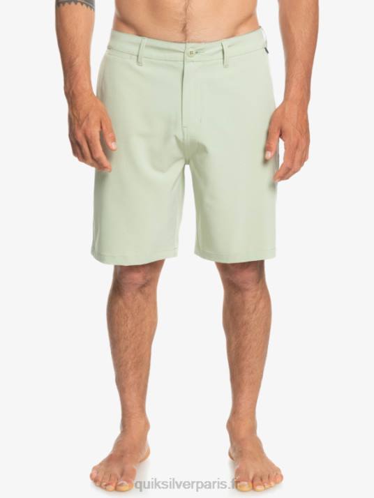 Hommes Quiksilver short hybride amphibian 20 d\'ocean union D6PT149 sauge du désert