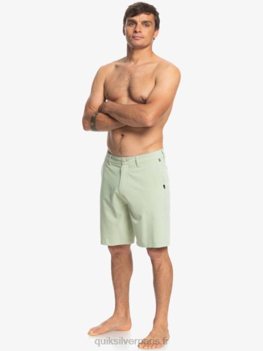 Hommes Quiksilver short hybride amphibian 20 d\'ocean union D6PT149 sauge du désert