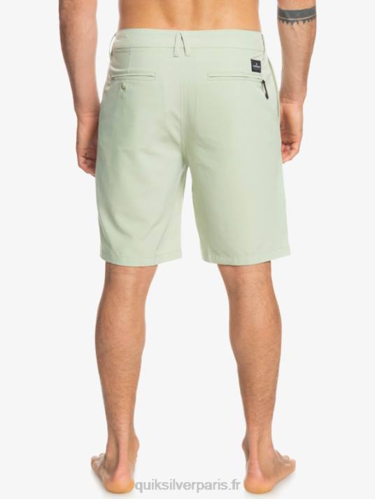 Hommes Quiksilver short hybride amphibian 20 d\'ocean union D6PT149 sauge du désert