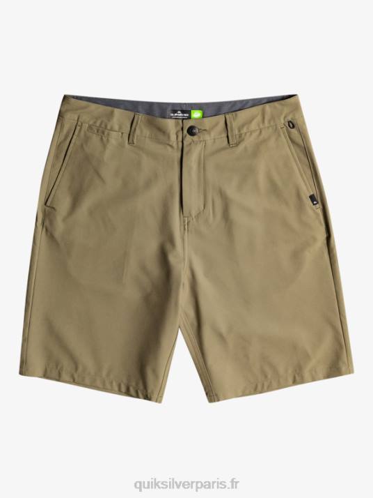Hommes Quiksilver short hybride amphibian 20 d'ocean union D6PT150 feuille de vigne