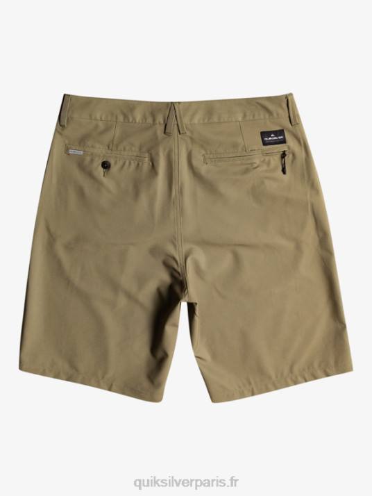 Hommes Quiksilver short hybride amphibian 20 d\'ocean union D6PT150 feuille de vigne