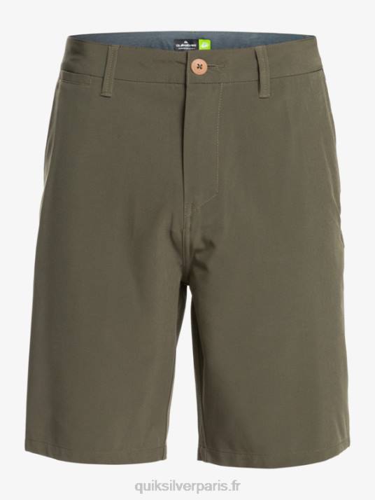 Hommes Quiksilver short hybride amphibian 20 d\'ocean union D6PT150 feuille de vigne