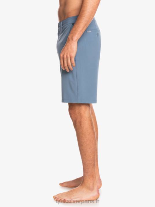 Hommes Quiksilver short hybride amphibian 20 d\'ocean union D6PT153 mirage bleu