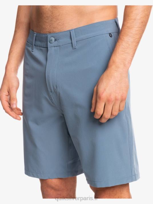 Hommes Quiksilver short hybride amphibian 20 d\'ocean union D6PT153 mirage bleu