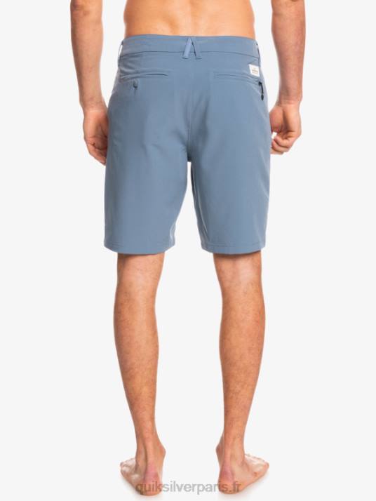 Hommes Quiksilver short hybride amphibian 20 d\'ocean union D6PT153 mirage bleu