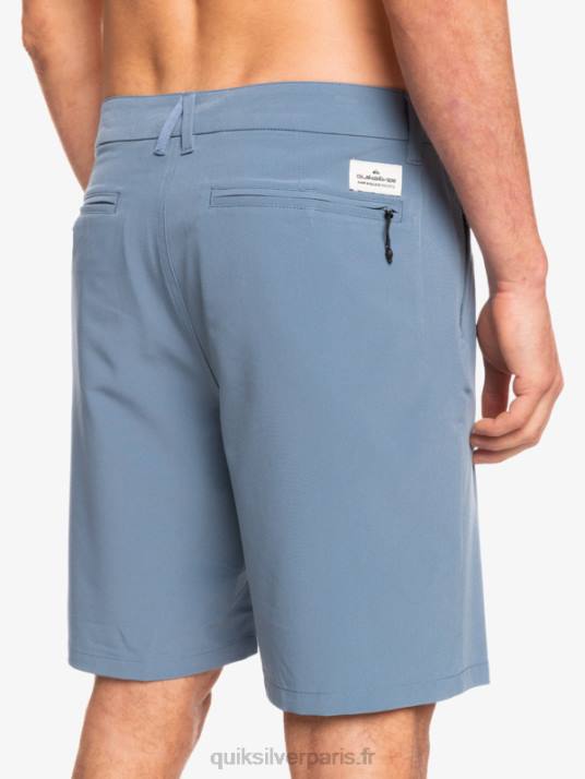 Hommes Quiksilver short hybride amphibian 20 d\'ocean union D6PT153 mirage bleu