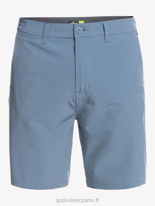 Hommes Quiksilver short hybride amphibian 20 d\'ocean union D6PT153 mirage bleu