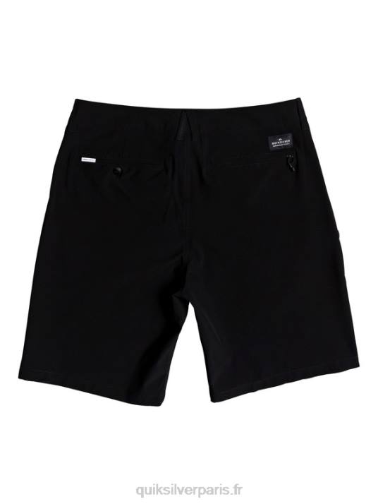 Hommes Quiksilver short hybride union amphibian 20 D6PT1317 noir