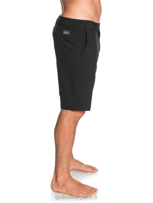Hommes Quiksilver short hybride union amphibian 20 D6PT1317 noir