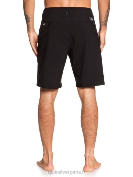 Hommes Quiksilver short hybride union amphibian 20 D6PT1317 noir