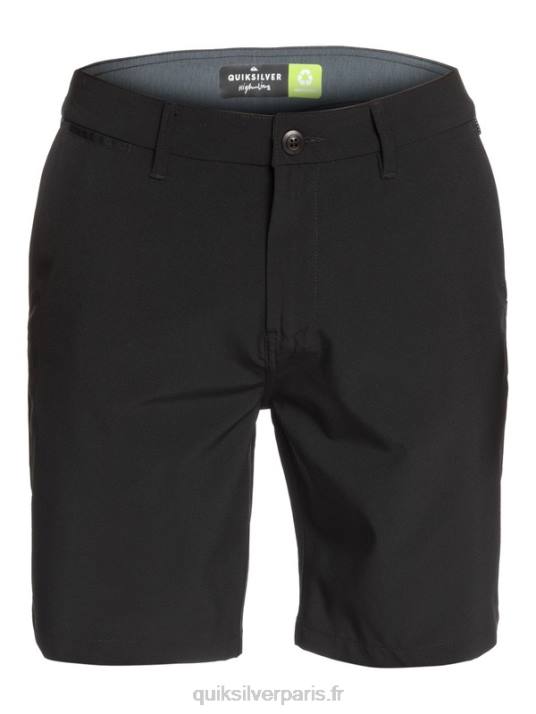 Hommes Quiksilver short hybride union amphibian 20 D6PT1317 noir
