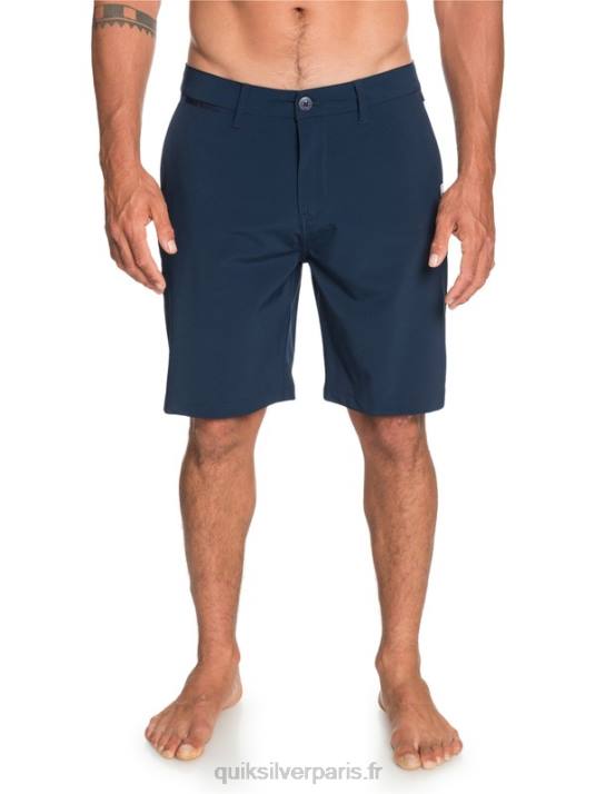 Hommes Quiksilver short hybride union amphibian 20 D6PT1318 blazer bleu marine