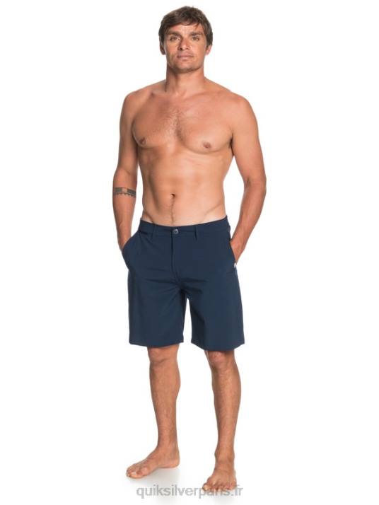 Hommes Quiksilver short hybride union amphibian 20 D6PT1318 blazer bleu marine