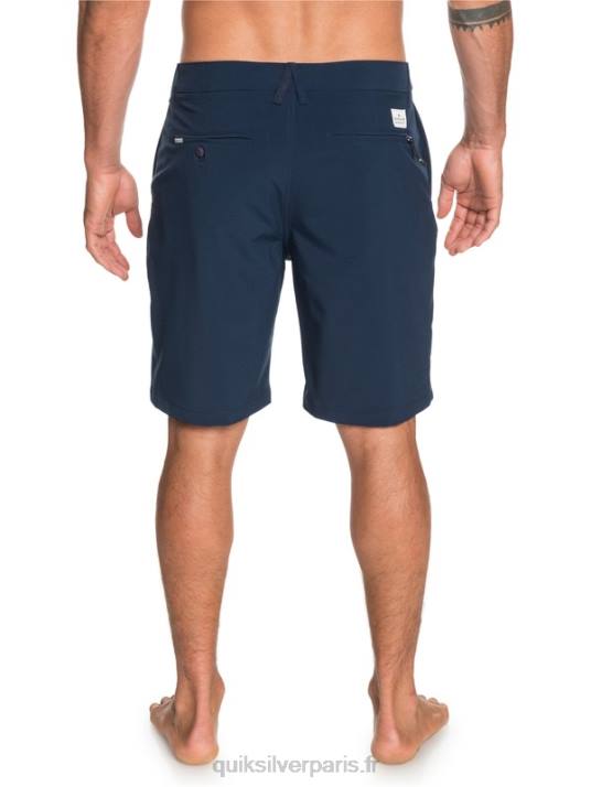 Hommes Quiksilver short hybride union amphibian 20 D6PT1318 blazer bleu marine