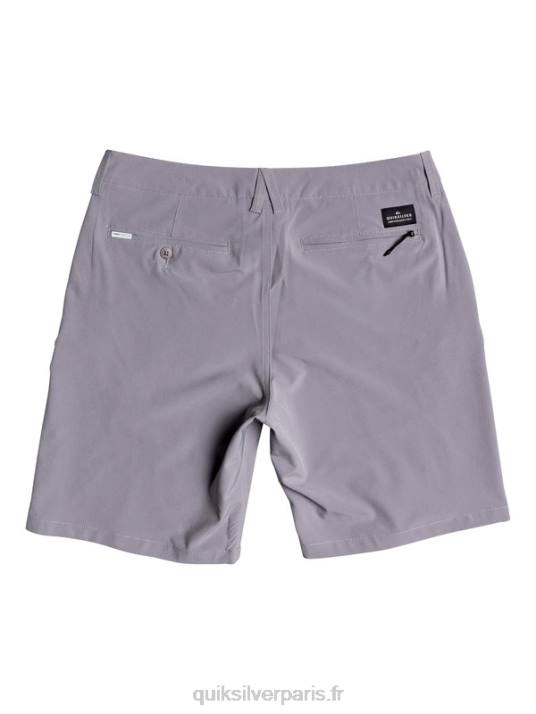 Hommes Quiksilver short hybride union amphibian 20 D6PT1319 neige fondue