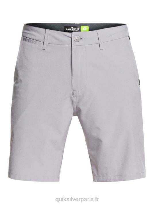 Hommes Quiksilver short hybride union amphibian 20 D6PT1319 neige fondue