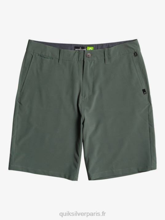 Hommes Quiksilver short hybride union amphibian 20 D6PT1321 thym