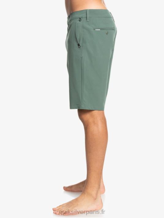 Hommes Quiksilver short hybride union amphibian 20 D6PT1321 thym