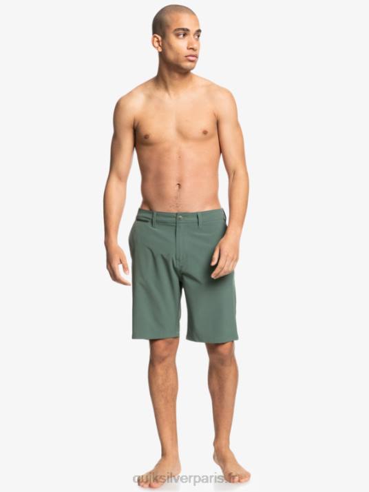 Hommes Quiksilver short hybride union amphibian 20 D6PT1321 thym
