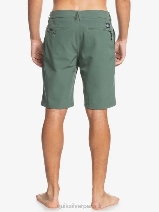 Hommes Quiksilver short hybride union amphibian 20 D6PT1321 thym
