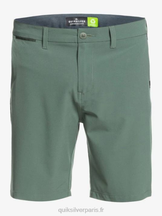 Hommes Quiksilver short hybride union amphibian 20 D6PT1321 thym