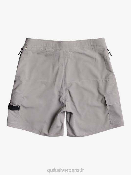 Hommes Quiksilver short waterman azimut amphibie 18 D6PT789 clocher gris