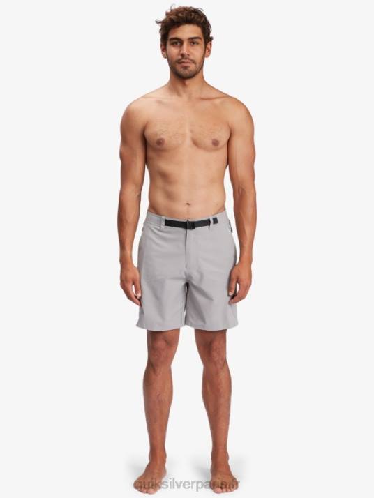Hommes Quiksilver short waterman azimut amphibie 18 D6PT789 clocher gris