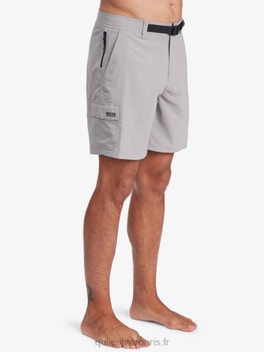 Hommes Quiksilver short waterman azimut amphibie 18 D6PT789 clocher gris